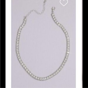 NWT Rhinestone Crystal Collar Necklace choker GALINA SIGNATURE.